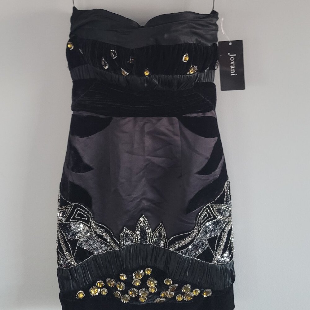 Jovani Strapless Cocktail Dress SZ 2